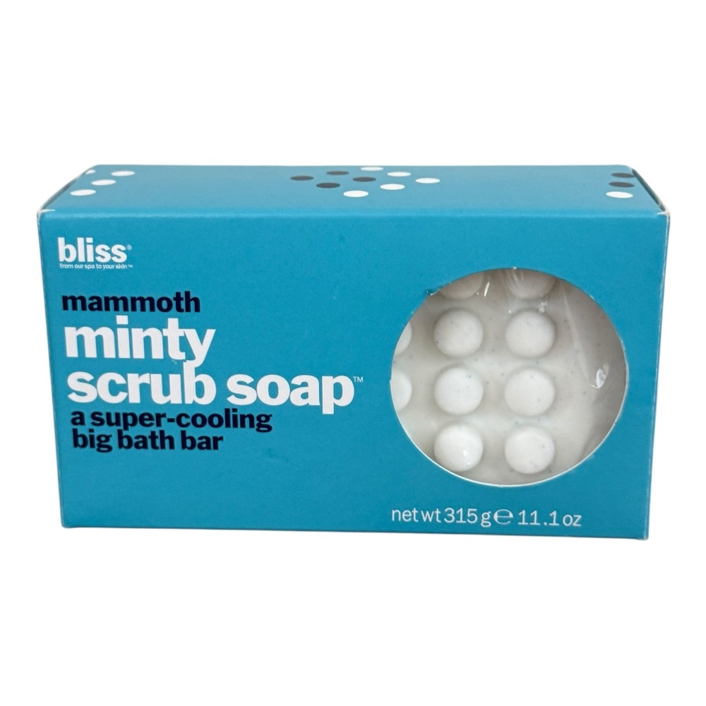 Bliss Mammoth Minty Scrub Soap 11.1 oz Sealed